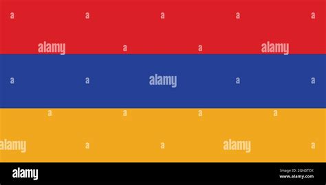 National flag of Armenia original size and colors vector illustration ...