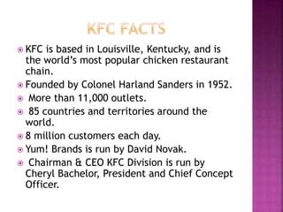 Kfc – origin, history and its success | PPT