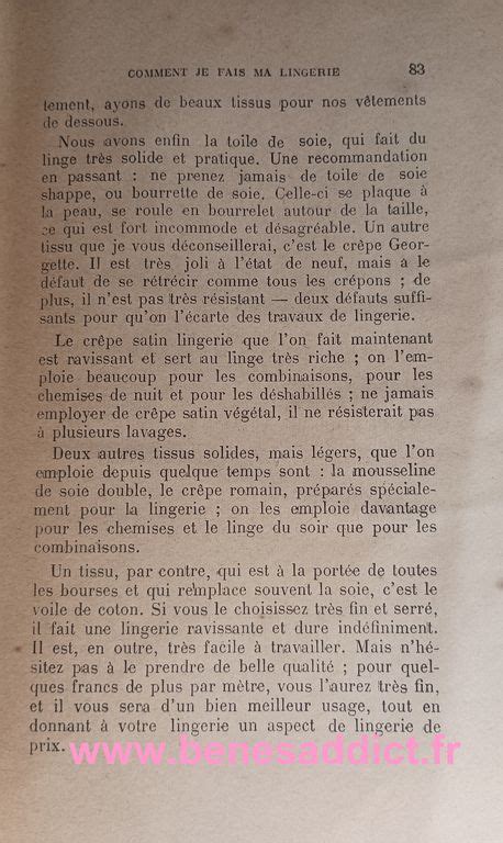 Je Couds Ma Lingerie en Intégralité Comment Faire