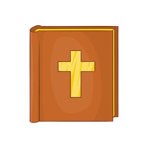 Premium Vector Bible Icon In Cartoon Style On A White Background