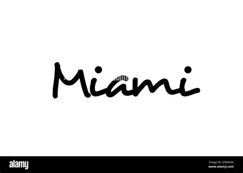 Lettering Miami Stock Vector Images Alamy