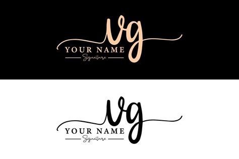 Vg Letter Handwriting Graphic By Graphicfirozkabir Creative Fabrica