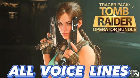 New Operator Tomb Raider Lara Croft All Voice Lines Modern Warfare