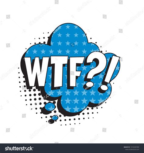 Abbreviation Wtf What Fuck Retro Comic Stock Vector Royalty Free Shutterstock