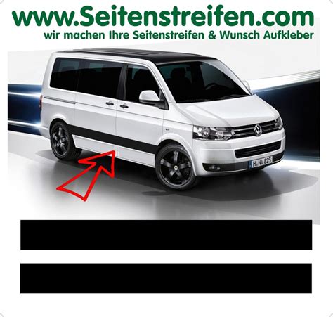 VW Bus T4 T5 T6 Seitenstreifen Aufkleber Sticker Set Version N2 Art Nr