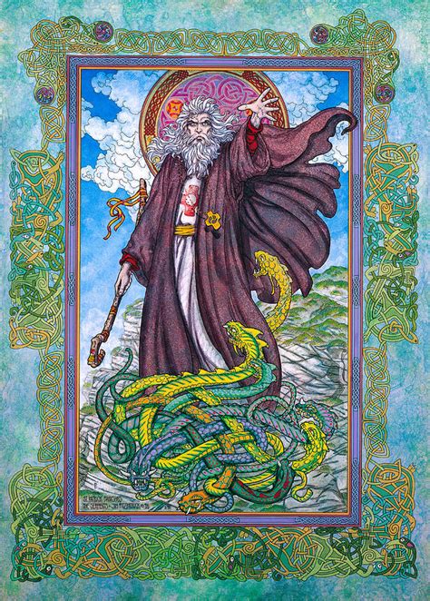 Celtic Irish Christian Art - St. Patrick Painting by Jim FitzPatrick ...