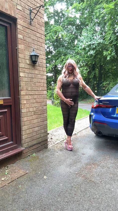 Sexy Crossdresser Kellycd In Sexy Black Fishnet Catsuit Nude Pics Xhamster