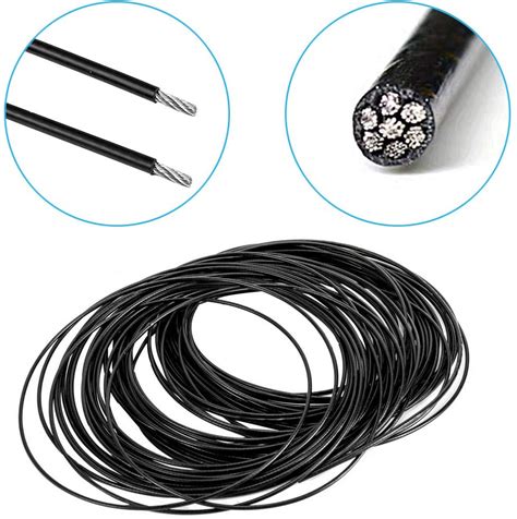 Stainless Steel Black Wire Rope Globe String Lights Hanging Kit Cable