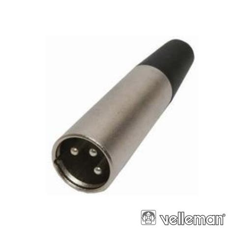 Ficha Xlr P Macho Niquelada C Protec O Cabo Tecnomartins Pt