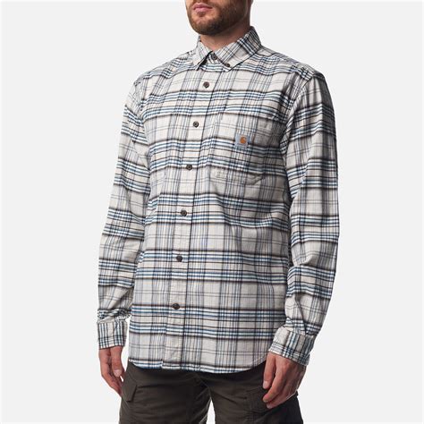 Мужская рубашка Carhartt Rugged Flex Relaxed Fit Midweight Flannel ...