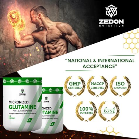 Micronized Glutamine New Improved Formula Zedon Nutrition