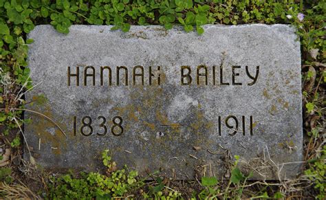 Hannah Bailey 1838 1911 Mémorial Find a Grave