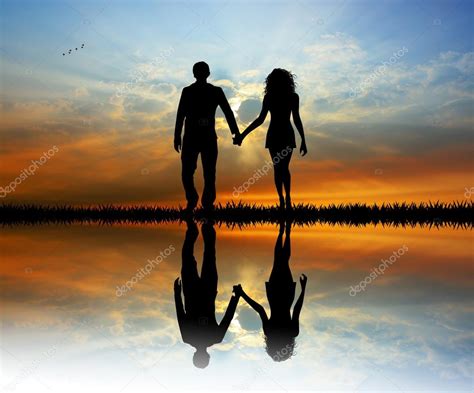 Couple in love at sunset — Stock Photo © adrenalina #52104687