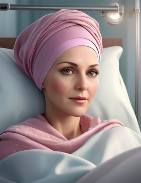 Premium AI Image Hyper Realistic Image Of Woman Cancer Patient In