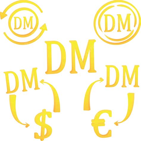 Deutsche Mark Currency Symbol Icon Of Germany Money Design Commercial