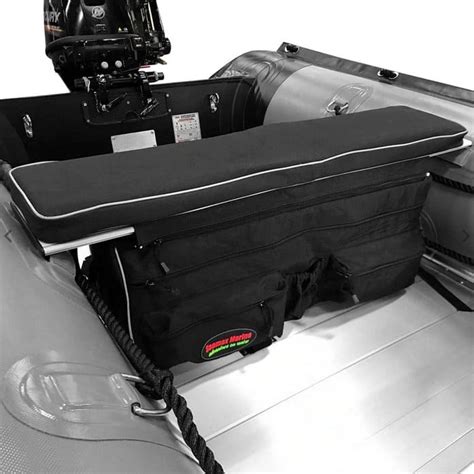 Boat Bench Seat Cushion and Detachable Seat Bag Combo - Kay Gee Inflatable Boats