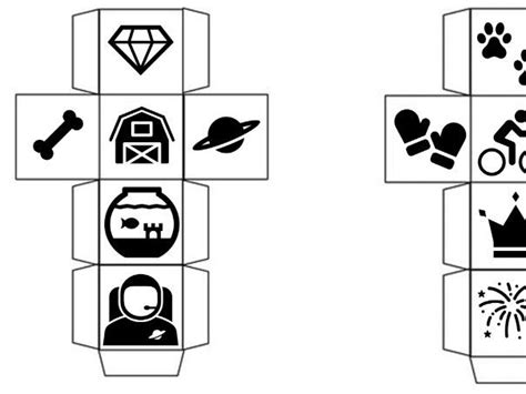 Printable Story Cubes