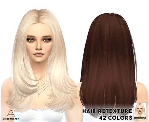 Sims 4 Hairs ~ Miss Paraply Skysims Hairs Retextured