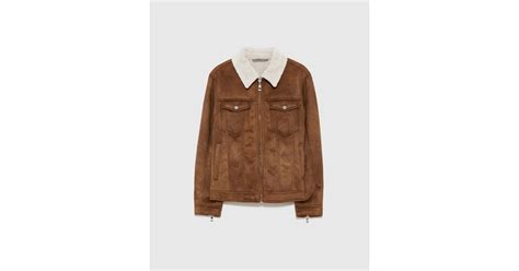 Zara Faux Suede Double Sided Jacket Taylor Swifts Shearling Jacket