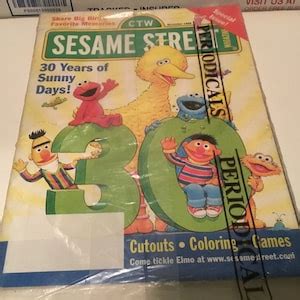 Two Sesame Street November 1998 Magazines Special Issue 30 Years Birthday - Etsy