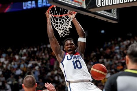 Anthony Edwards Leads US Rally Past Germany In Final Fiba World Cup