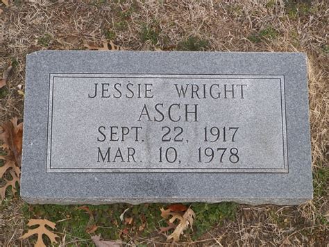 Jessie Haley Wright Asch 1917 1978 Find A Grave Memorial