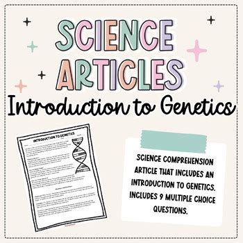 Science Articles | Introduction to Genetics by Teach With O'Keeffe