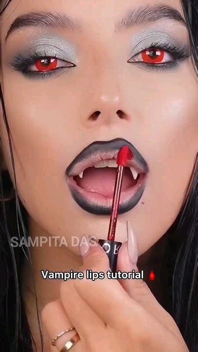 I Tried This Vampire 🦇 Lips🩸tutorial 😱 Kya Applog Try Karenge 😱 Omg 😳 Viralvideo