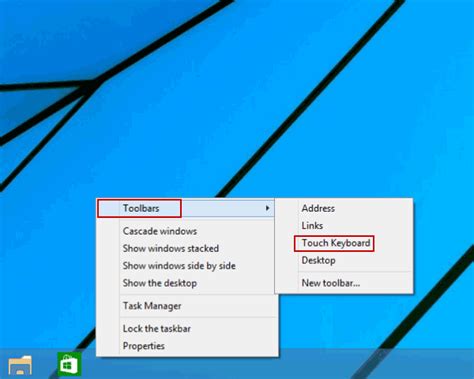 How To Add Touch Keyboard To Taskbar On Windows