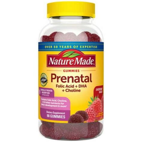 Nature Made Prenatal Gummies With Dha And Folic Acid 90 Count 90