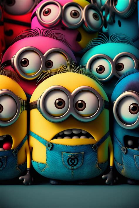 Group Of Minions Standing Next To Each Other 23043225 Stock Photo At