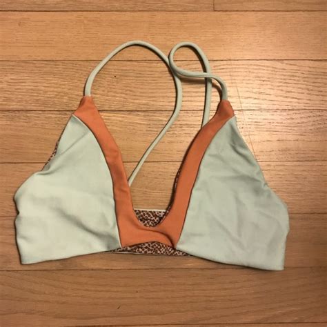 Acacia Swimwear Swim Peahi Acacia Swimwear Mint And Nude Bikini Top Poshmark