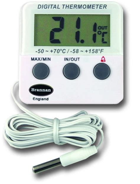 Brannan Twin Reading Max Min Alarm Digital Thermometer