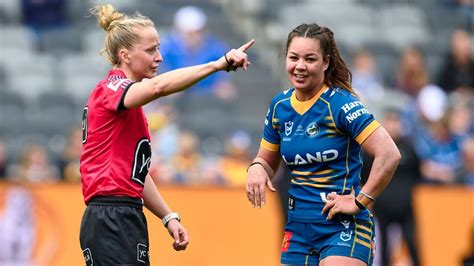 Kennedy Cherrington sent off as Knights thrash Eels in NRLW - ESPN