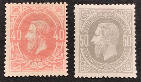 Belgique 1869 1883 Leopold II In Left Looking Profile 40c Catawiki