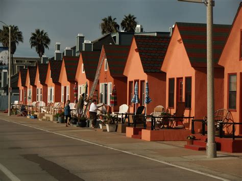 Beach cottages on the Strand in Oceanside, California. Photography by ...