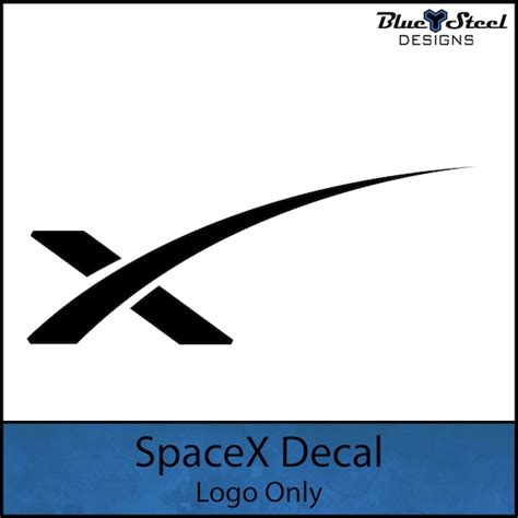 Spacex Logo Decal Spacex Sticker X Logo Only | Etsy