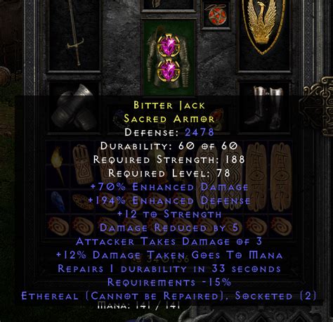 Bitter Jack 2478def 2os Erep Armor Topic D2jsp