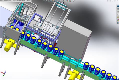 【非标数模】涂料封装生产流水线3d模型图纸 Solidworks设计solidworks 仿真秀干货文章