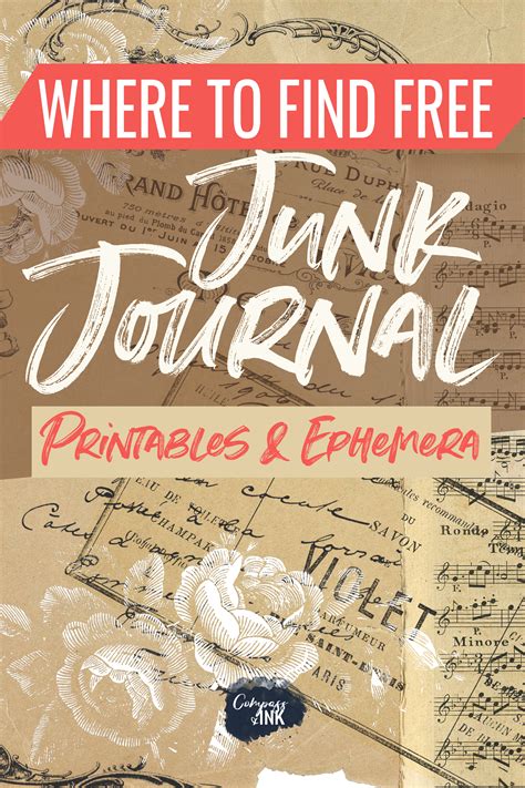 Looking for free junk journal printables and ephemera? This guide to ... 