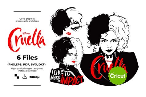 Cruella Deville Svg