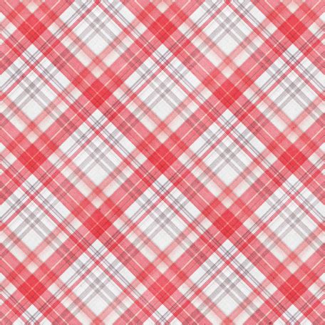 Cranberry Plaid Paper 11 Graphic By Jessica Dunn DigitalScrapbook