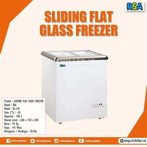 Jual SLIDING FLAT GLASS FREEZER GEA RSA XS 110 LITER 141 WATT Shopee