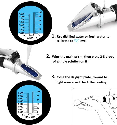 Buy Salinity Refractometer For Aquarium Marine Monitoring Saltwater