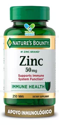 Nature S Bounty Zinc Mg Sistema Inmune Sano Tabletas Env O Gratis