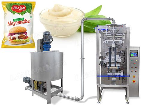 Automatic Air Free Mayonnaise Liquid Pouch Packing Machine Landpack