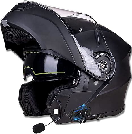 Bluetooth Full Face Klapphelm für Motorräder integrierter Motorrad Helm