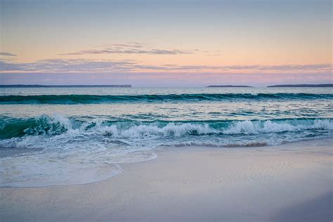 HD Wallpaper: Sea Waves Splashing on Beach Sand, Morning Calm, Australia