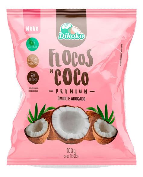 Coco Ralado Dikoko Flocos Mido E Ado Ado Rico Fibras G Mercadolivre