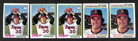 Lot Detail Lot Of Topps Nolan Ryan Baseball Cards From